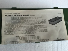 Paterson Slide Box made in England for 100 Slides