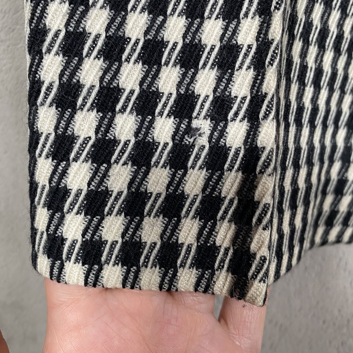パンツ Old Christian Dior Wool Check Slacks Vintage Christian Dior Pants Womens 10 Shepherds Check Wool