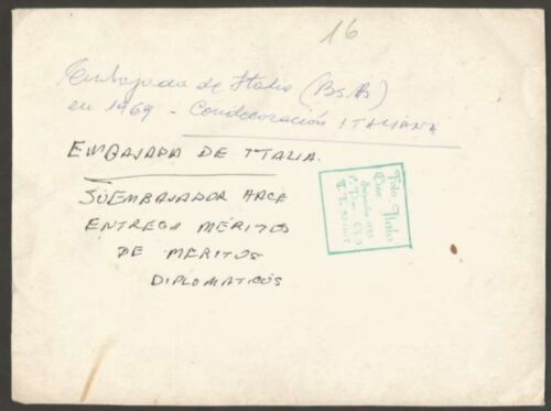 Foto real Juan Manuel Fangio F1 coche de carreras con original firmado 1969 6 3/4"x9 1/4" - Imagen 2 de 2
