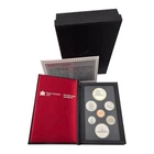 1986 Royal Canadian Mint Silver Double Dollar Proof Set Train Coin OGP