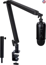 Blue Yeti Boom Arm with Extension Tube - Adjustable Height Microphone Stand