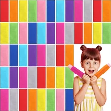 60 Pack Reusable Ice Stick Sleeves Holders Freezer Pop Bags Neoprene Insulato...