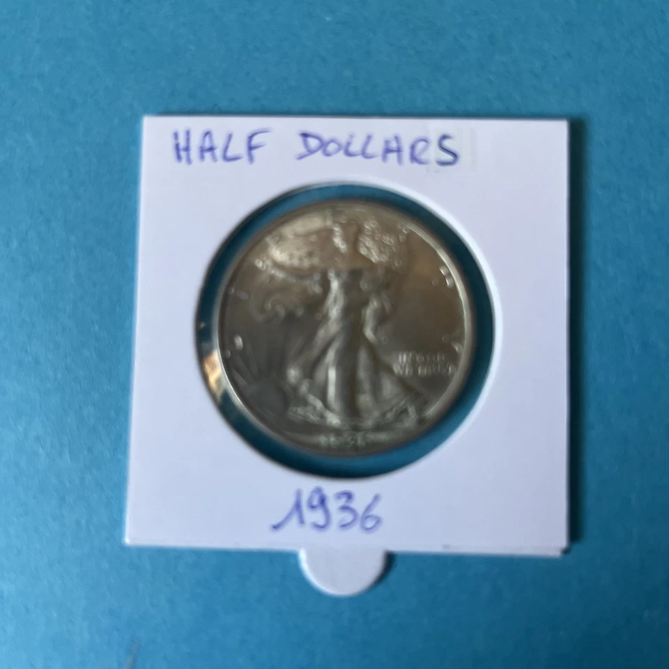 Half Dollar 1936 États-Unis, argent, monnaie américaine Amérique du Nord - Photo 1/4