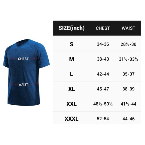 Workout Shirts for Men Pack Quick Dry Moisture Wicking Gym Shirts for Men Ath... - Picture 2 of 6