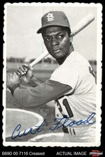 1969 Topps Deckle Edge #28 Curt Flood Cardinals 3 - VG