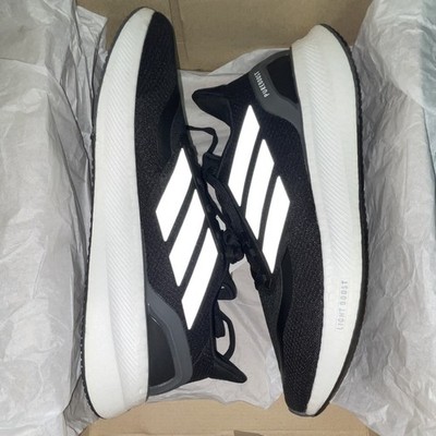 adidas Pureboost 5 Black White Low Top Mesh Athletic Sneaker Cushioned IF9191