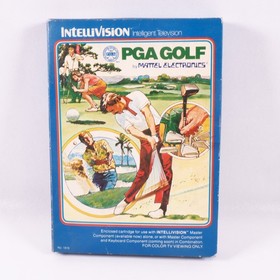 Vintage Mattel Intellivision Game Lot of 6 With Boxes Auto Racing PGA Golf