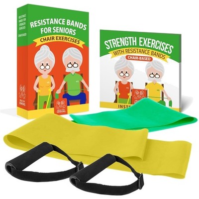 Full-Body Chair Exercise Kit for Seniors: Bands, Handles & Easy Guide Included