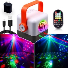 Disco Ball Party Lights with Sound Activation  LED Pattern Projection, Strob...