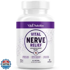 Vital Nerve Relief Supplement for Tingling and Discomfort – Alpha Lipoic Acid