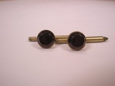 SINGLES 2 5/16" Red Glass Round Vintage Formal HICKOK Tux Prom Shirt Stud f45