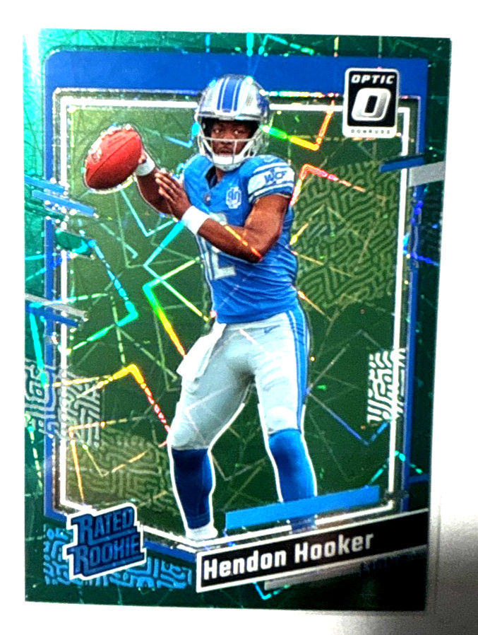 2023 Panini Donruss Optic - Rated Rookie Hendon Hooker #234 Green Velocity Prizm