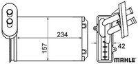 Mahle AH19000S WäRmetauscher FüR Innenraumheizung HeizungsküHler