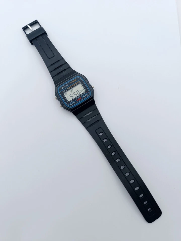 Casio F-91W Alarm Chronograph Japan Made 1st Gen Apr 1987 Mod 593 Digital Watch - Image 4 of 4