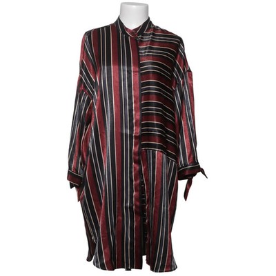 Zara Basic, Blusenkleid, Größe: L, Rot/Schwarz/Weiß, Polyester, Streifen #9Af