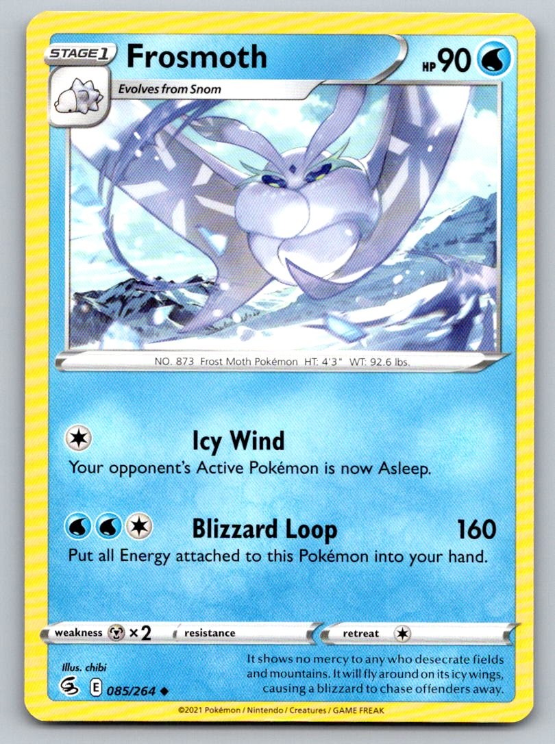 Frosmoth 085/264 Uncommon SWSH08: Fusion Strike Pokemon Near Mint