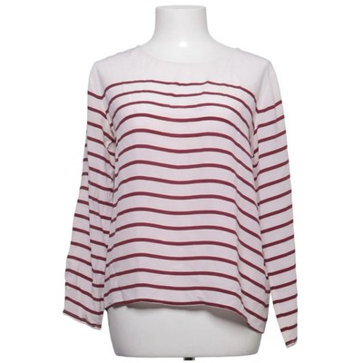 Ba&sh, Langarmshirt, Größe: S, Cooper, Weiß/Rot, Seide, Streifen, Damen #Edf