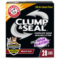 Clump  Seal Cat Litter Multi-Cat Complete Odor Sealing Clay Clumping Cat Litter
