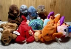Ty Beanie Babies LOT OF 10 Sea animals Vintage Retired W/Hand Tags Intact, ￼