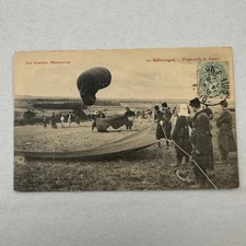 Vintage Airship Balloon Dirigible Postcard Post Card Military