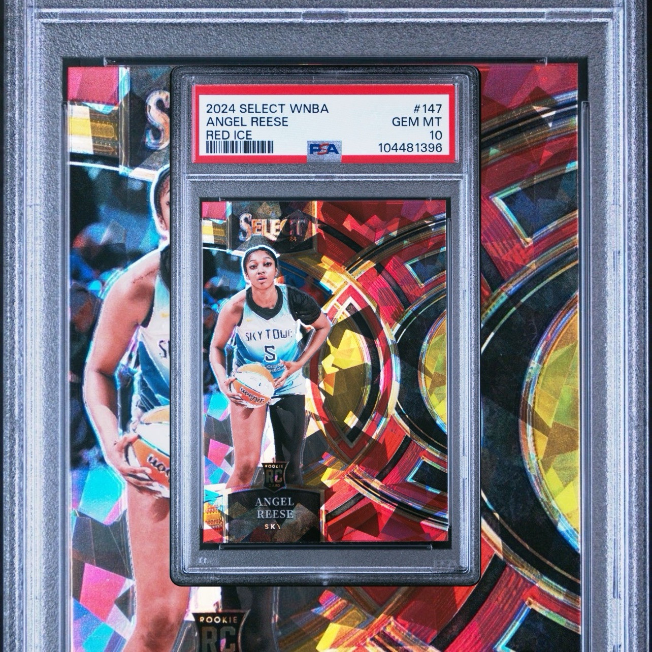 2024 Select WNBA - Premier Level #147 Angel Reese (RC) RED ICE PSA 10