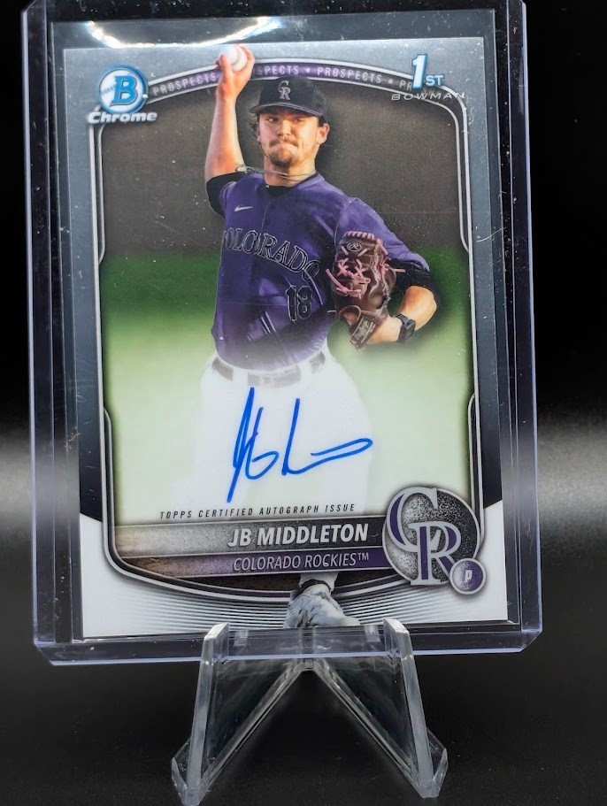 2025 Bowman Draft - Chrome Prospect Autographs JB Middleton #CPA-JM (AU, RC)