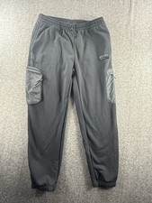 Adidas Black Cargo Joggers Sweatpants Mens Size Large