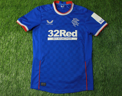 RANGERS 2022/2023 FOOTBALL SOCCER MEN SHIRT JERSEY HOME CASTORE ORIGINAL SIZE S