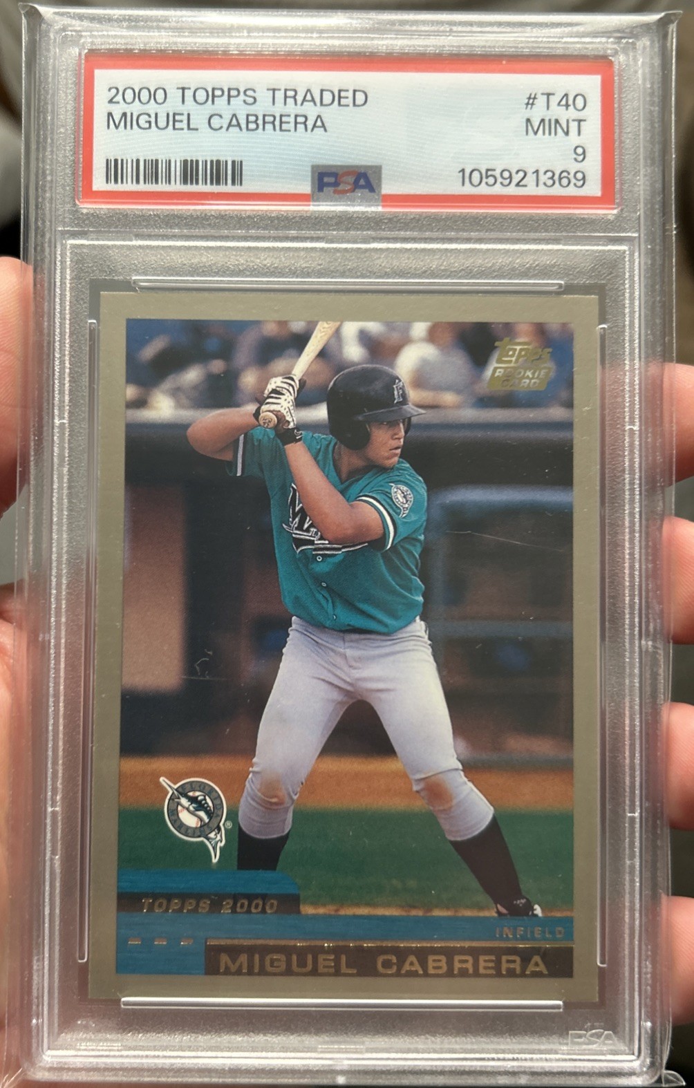 Miguel Cabrera #T40 Baseball Cards 2000 Topps Traded trading card — raw and PSA graded price guide