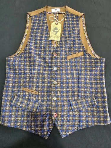 Garry's Earth Vest Handcrafted Made In Italy Size M Cod.14 image 2