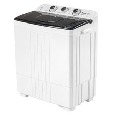 20lbs Electric Home Apartment Twin Tub Washing Machine Spinner Cycle Semi-Auto
