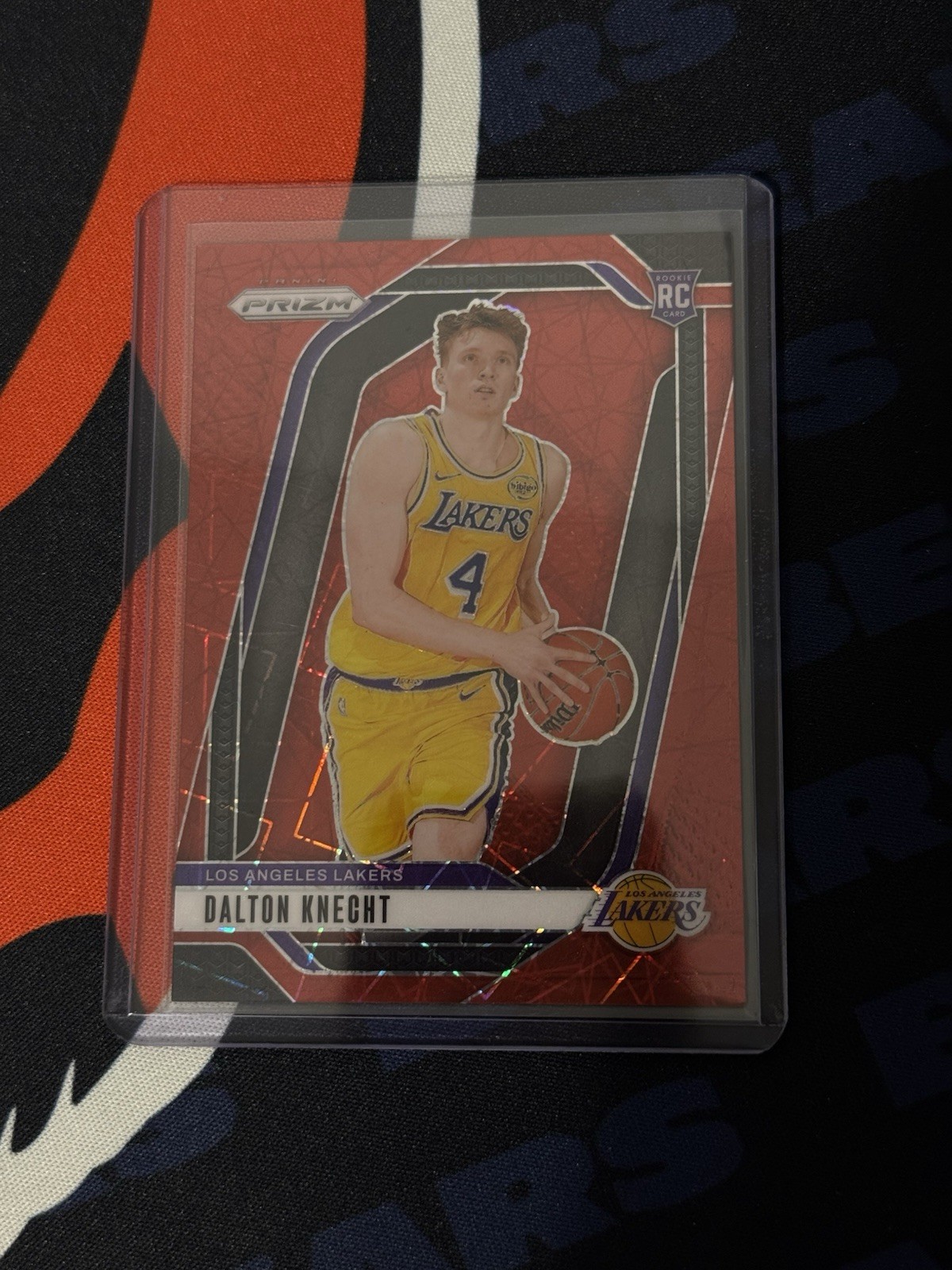 2024-25 Panini Prizm Dalton Knecht #238 Red Lazer Prizm /35 (RC)