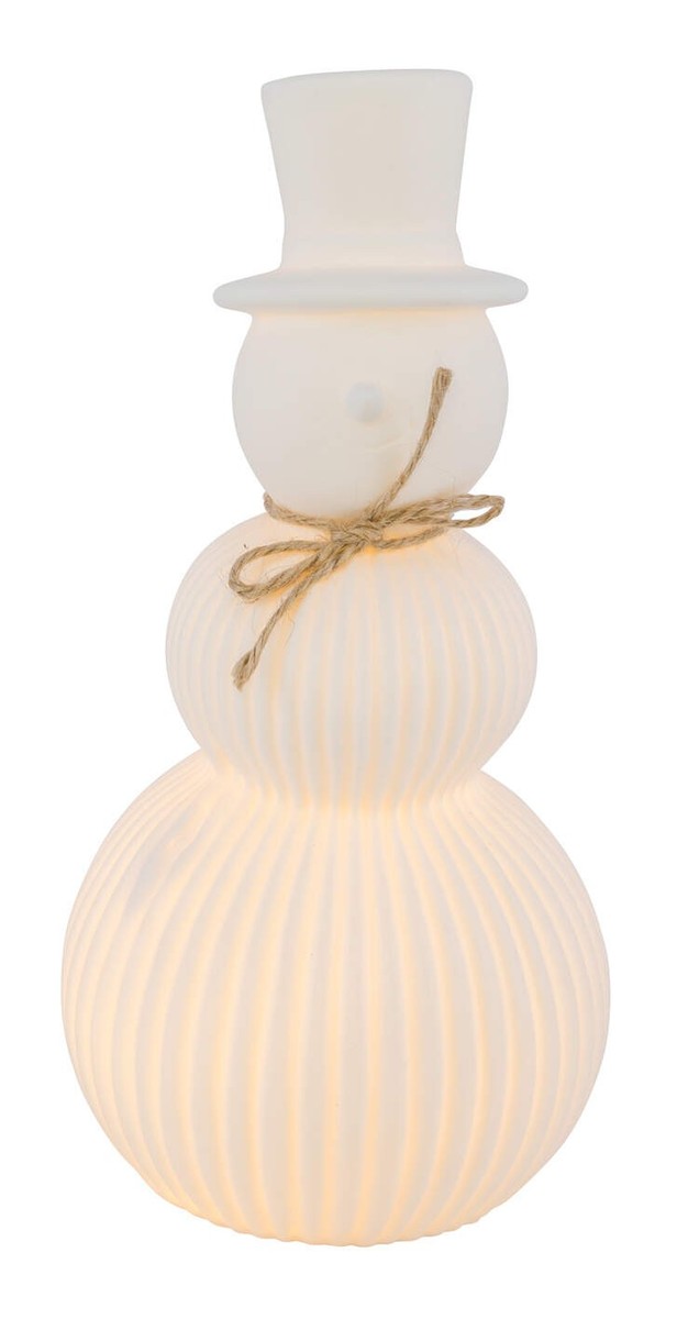 Produktbild von Keramik-Ausschnitt Schneemann Auto Weihnachtsbaum Ornament Mit