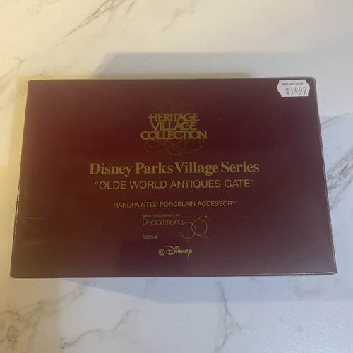 Dept 56 Heritage Collection Disney Parks Village Series Olde World Antiques Gate - Picture 6 of 7