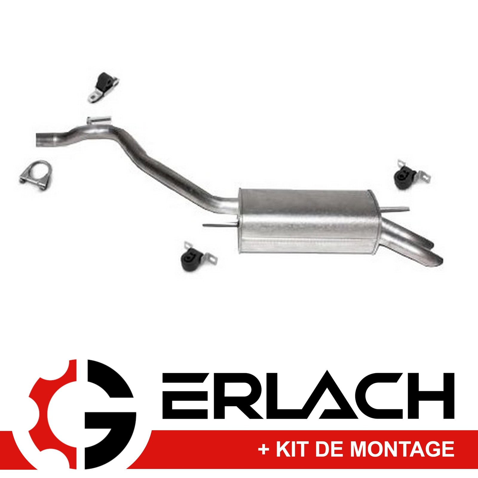 Silencieux arriere Vw Transporter T4 2.5 TDI 9460 en acier aluminise