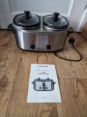 Lakeland 2 Topf Schongarer je 1,7 Liter Topf mit Anleitung