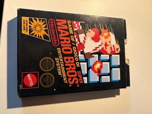 Super Mario Bros Nintendo Nes Game GBR Mattel 5 Screw Version Boxed Manual PAL A