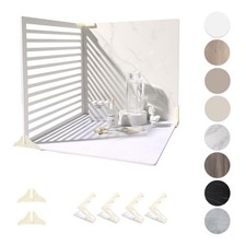 4PCS Double Sided Backdrop Boards, 16x16 inch Waterproof Photo Backdrop with ...