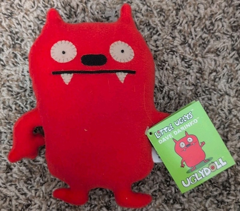 Uglydolls Dave Darinko 7" Little Uglys Plush Stuffed Red Doll Toy *NEW W/ TAGS*
