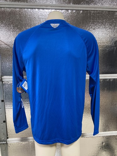 Camisa Columbia PFG - Para Hombre Pequeña - Azul - Manga Larga - Omni-Mecha - Pesca - Nueva con Etiquetas - Imagen 6 de 9