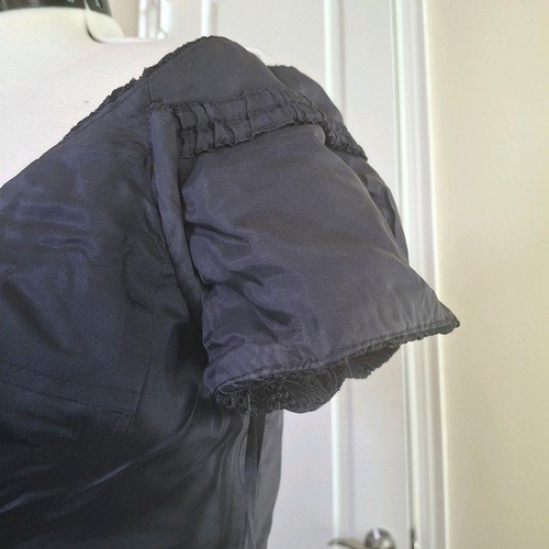Helen Morley Classic Navy Lace Evening Gown Sz 16 Formal Mother Bride Ballgown - Picture 7 of 15