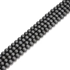Gray Hematite Matte Round Beads 2mm 3mm 4mm 6mm 8mm 10mm 12mm 15.5" Strand