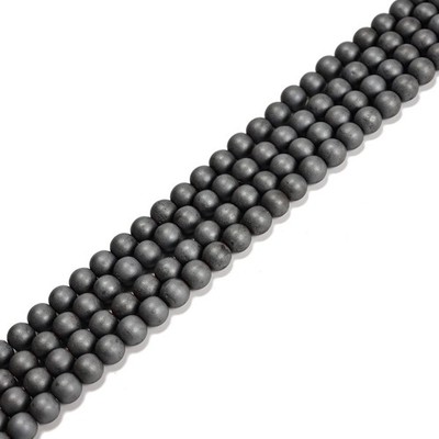 Gray Hematite Matte Round Beads 2mm 3mm 4mm 6mm 8mm 10mm 12mm 15.5'' Strand