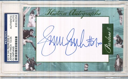 2014 HISTORIC AUTOGRAPHS PEERLESS II JENNIE FINCH 13/25 OLYMPIANS PSA/DNA - Picture 1 of 2