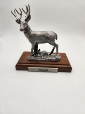 1st CASTING #1 Michael Ricker Pewter Deer "Wyoming" 1991