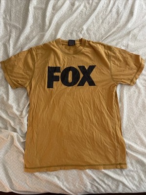 Camp David  FOX  Graphic T-Shirt Men s M Mustard Yellow 100% Cotton Tee