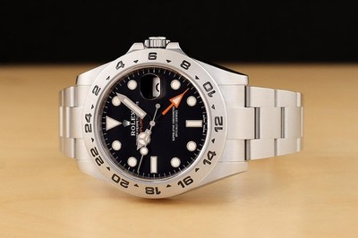 2019 CARD ROLEX 216570 EXPLORER II 42MM GMT STEEL OYSTER BLACK