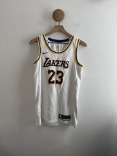 Nike Lebron James 23 White Dri Fit Jersey LA Lakers Size Small