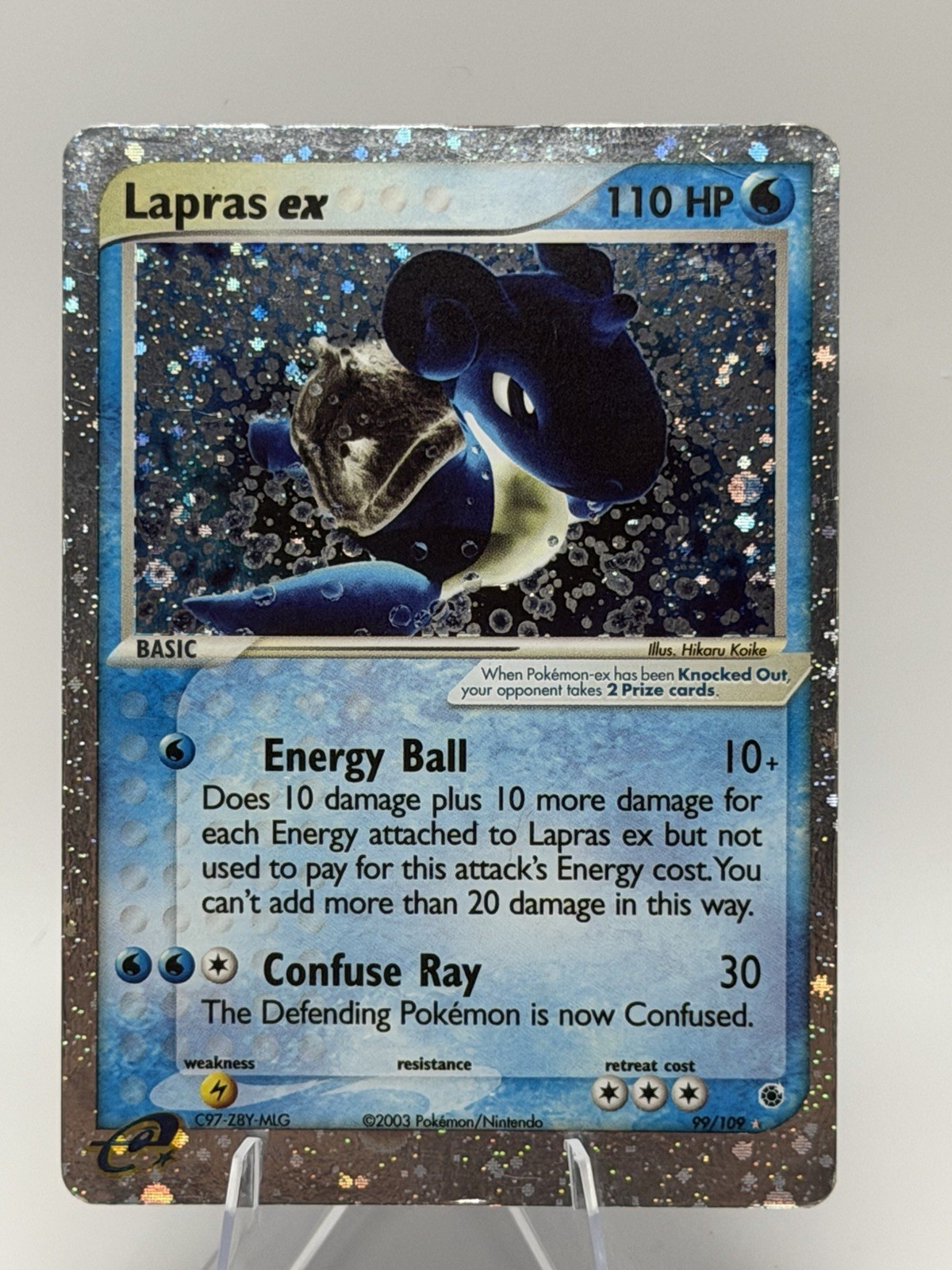 Pokemon TCG Lapras EX Holo Card 99/109 Ruby and Sapphire