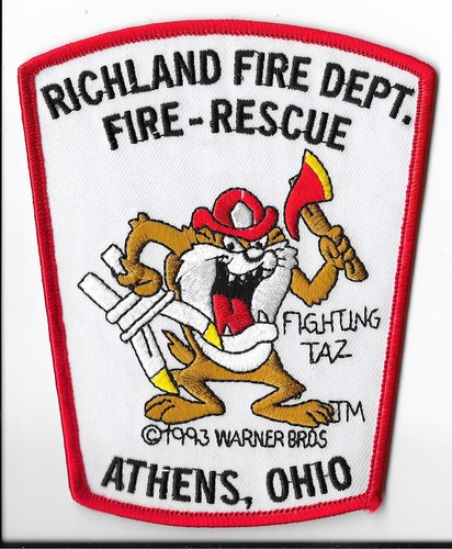 Richland Fire Department Athens, Ohio Shoulder Patch V1